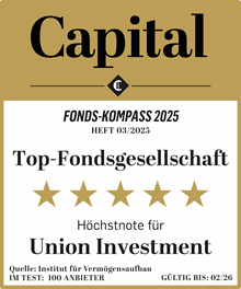 Union Investment Fondssparplan Auszeichnung Capital Höchstnote